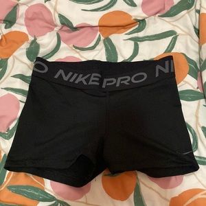 Black Nike Pro Spandex Shorts
